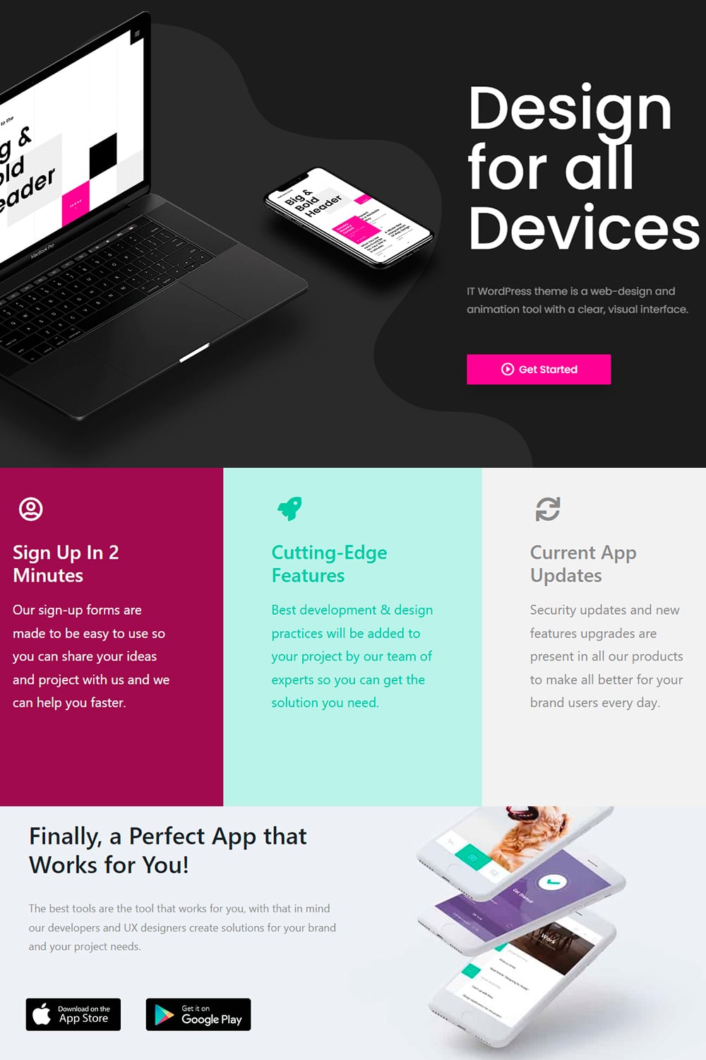 It WordPress Theme Tech solutiuon Software template Startup
