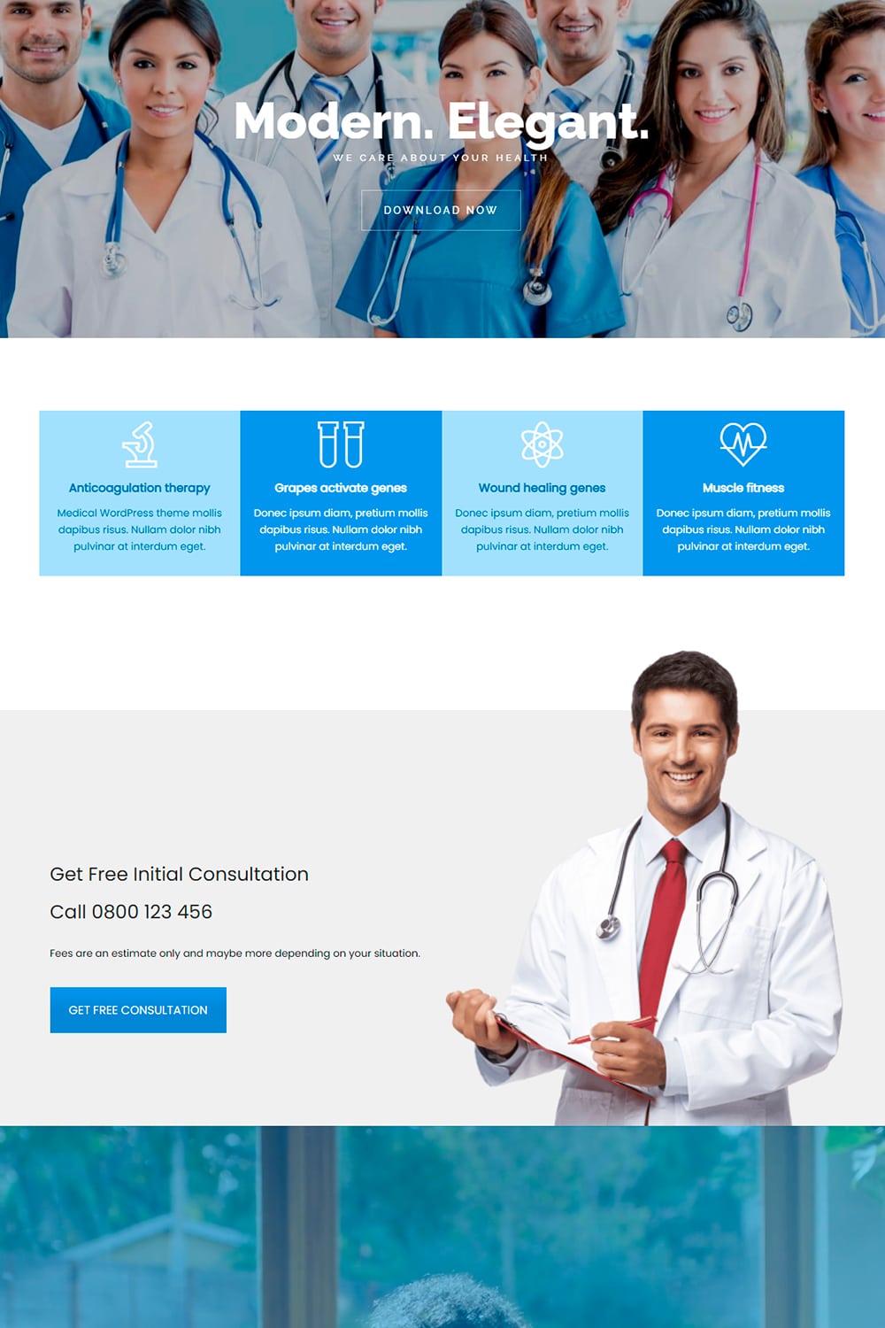 Medical WordPress Theme Clinic Site Builder template