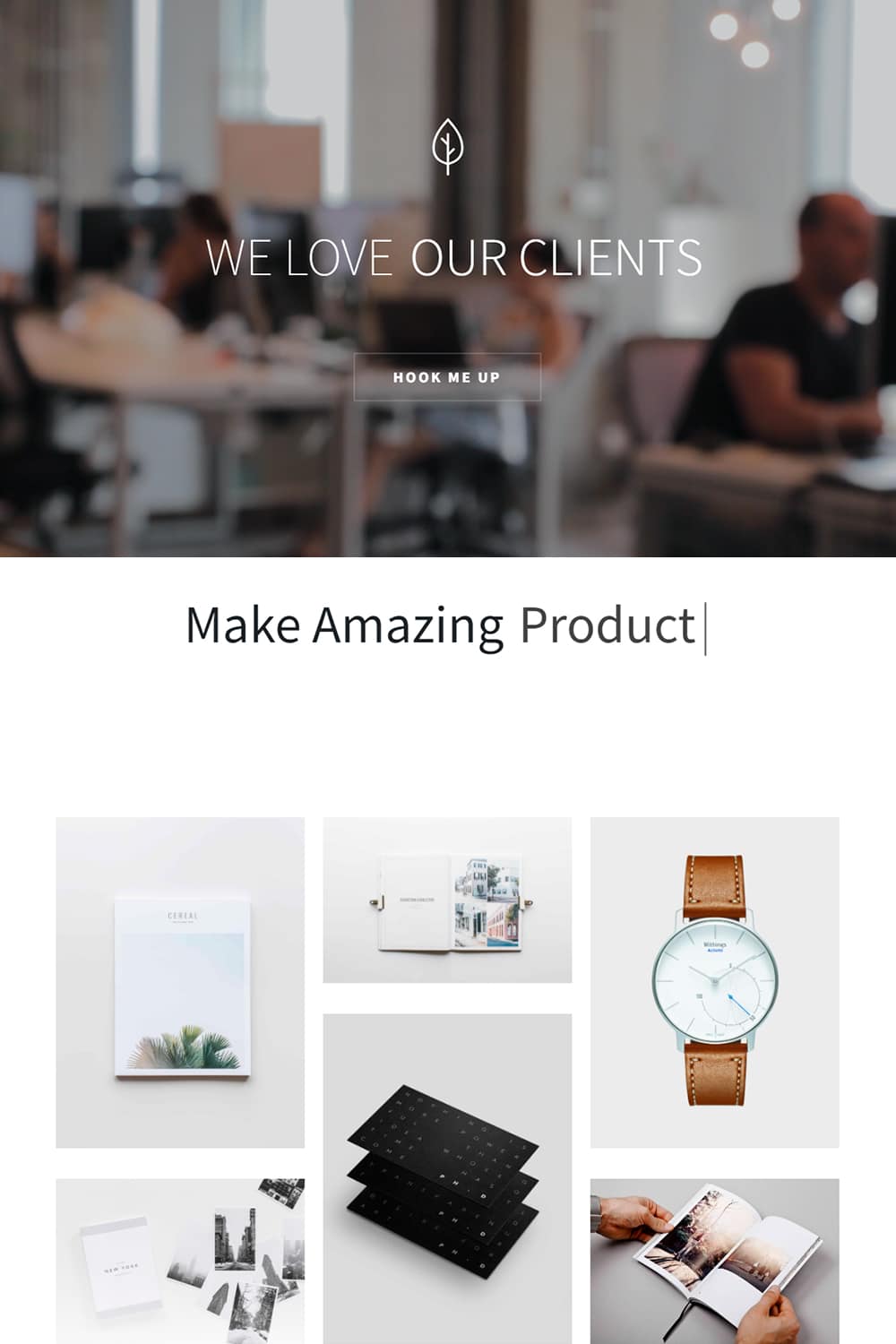 Minimalist WordPress Template Template website builder creative portfolio lightweight