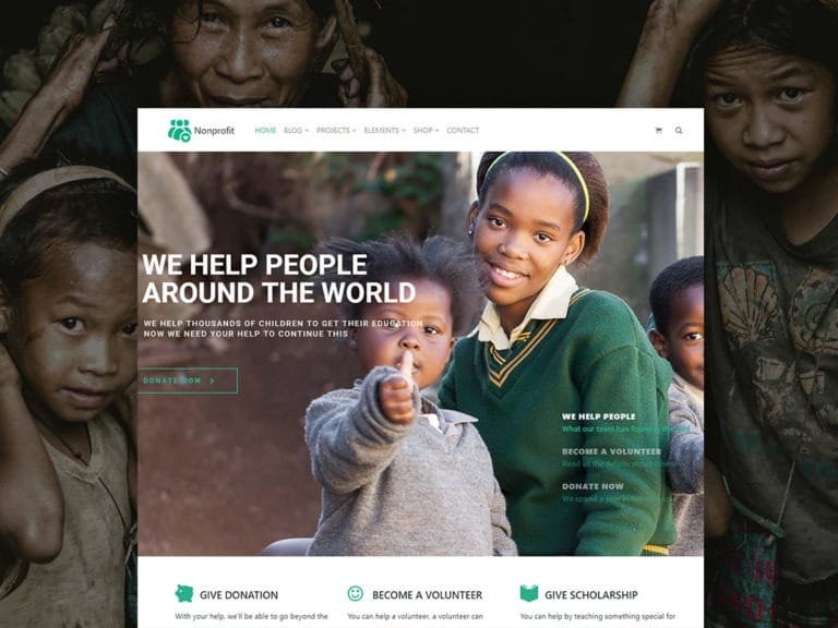 Nonprofit WordPress Theme – Charity & Donation Site Builder
