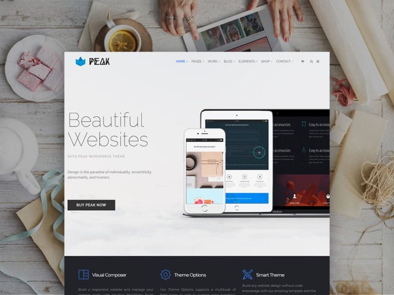 Peak WordPress Theme – Responsive Multi-Purpose Retina Template