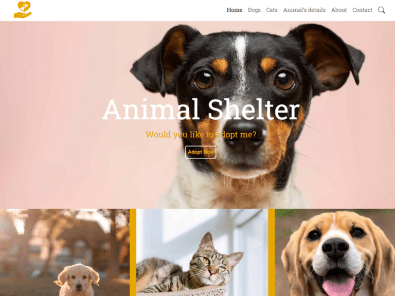 Animal-Shelter-Anzu theme Borderless plugin WordPress pre-built website template