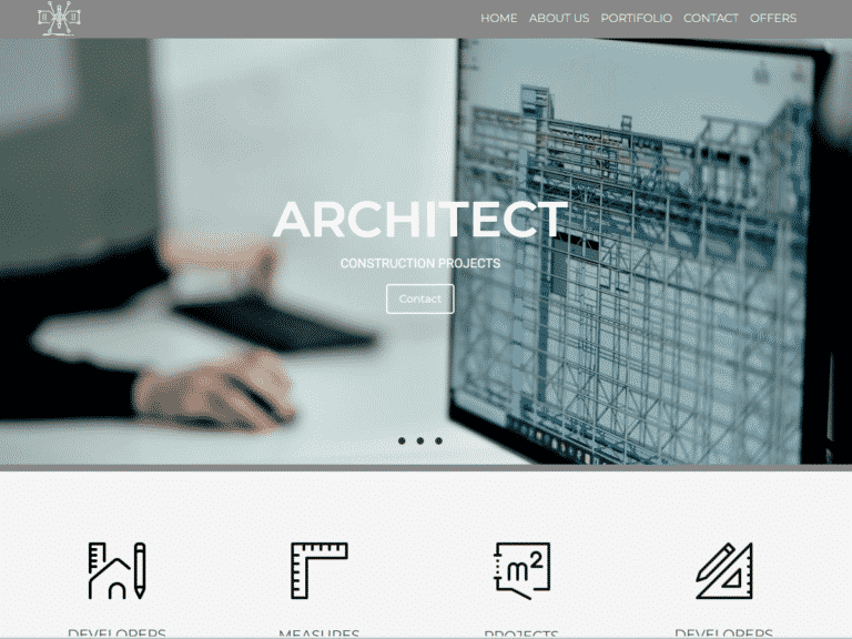 Architect- Anzu theme Borderless plugin WordPress pre-built website template