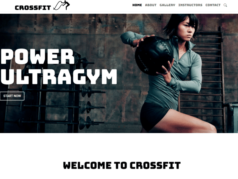 Crossfit-Anzu theme Borderless plugin WordPress pre-built website template