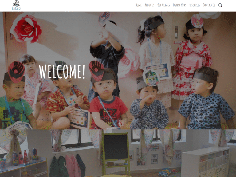 Daycare- Anzu theme Borderless plugin WordPress pre-built website template