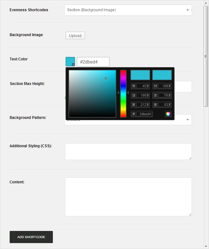 Shortcode Generator